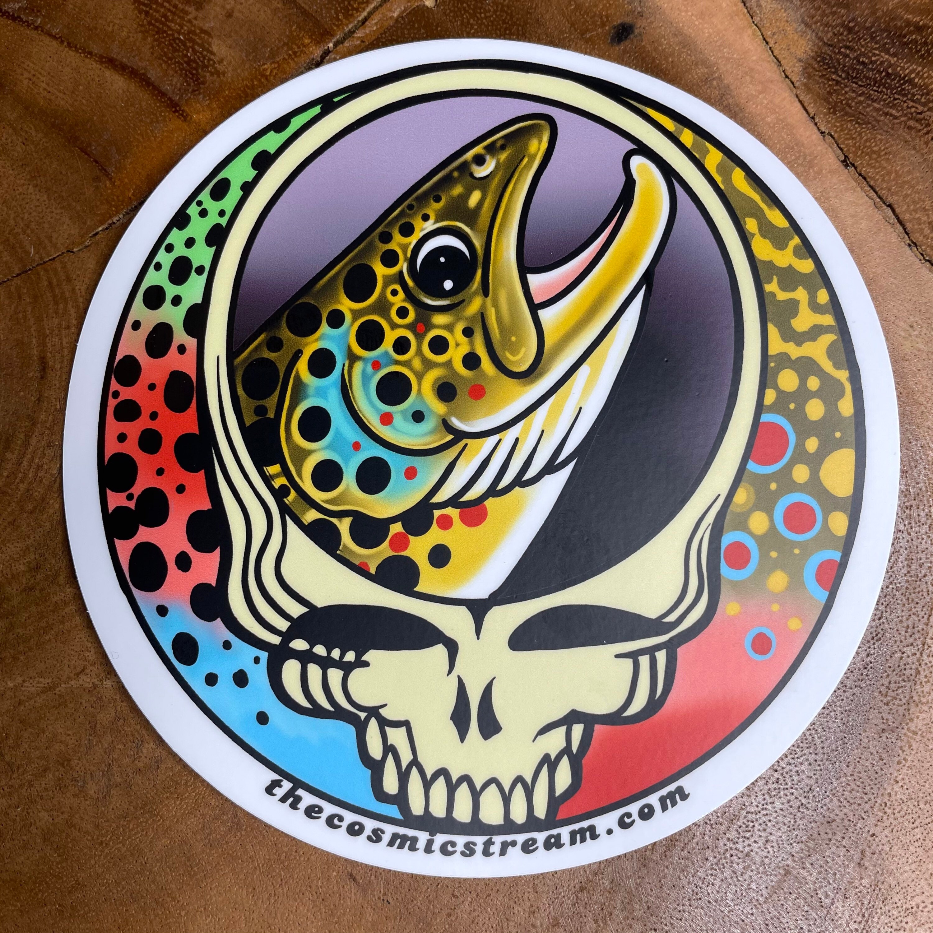 Steal Your Face Brown Trout / Trout Trio Grateful Dead Vinyl Etsy