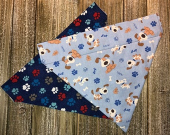 DOG BANDANA Bandana Pet Accessories Reversible Dog Bandana Dog Scarf