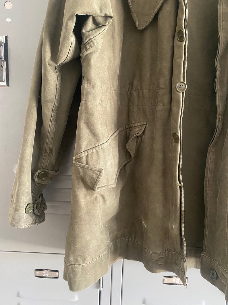 Khaki Military Jacket Etsy