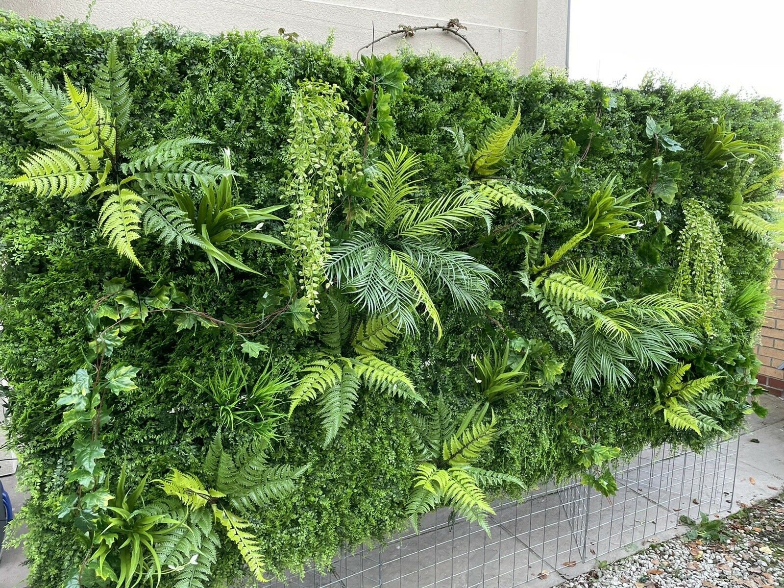Large Artificial Plant Green Wall Panel - Etsy
