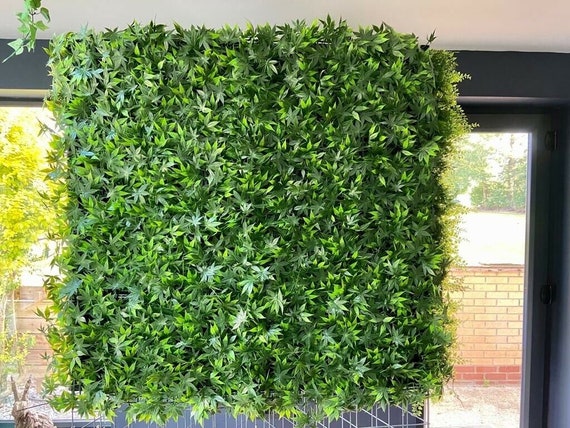 Mur végétal artificiel feuillage dense Feuille verte pour murs - Etsy Canada