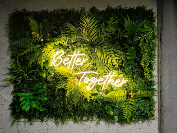 Large Artificial Plant Green Wall Panel - Etsy