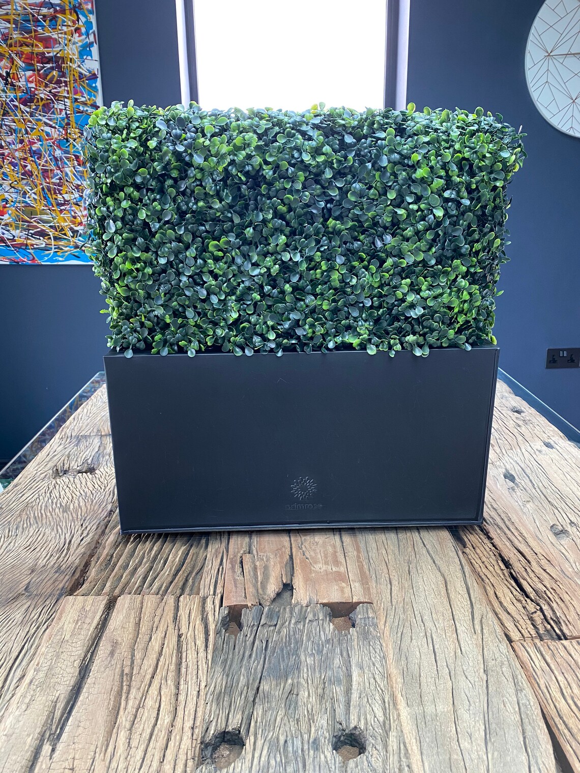 Artificial Window Box Boxwood Hedge 50cm Long with Zinc Etsy