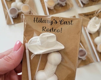 Last Rideo Bachelorette party! DIY Penis favors/Naughty Adult favors/Last Rideo favors/Weenie Last Rideo Fun activities/Paint penis party/