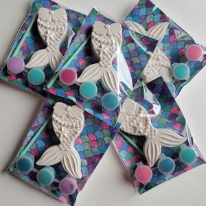 Mermaid Party Favors/ Mermaid Birthday party/Mermaid theme party/Paint your own mermaid tail/Girls mermaid party/Craft for kids/Classroom