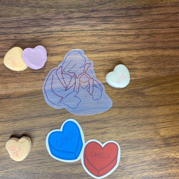 Candy Heart Couples - Muppets Sticker Set