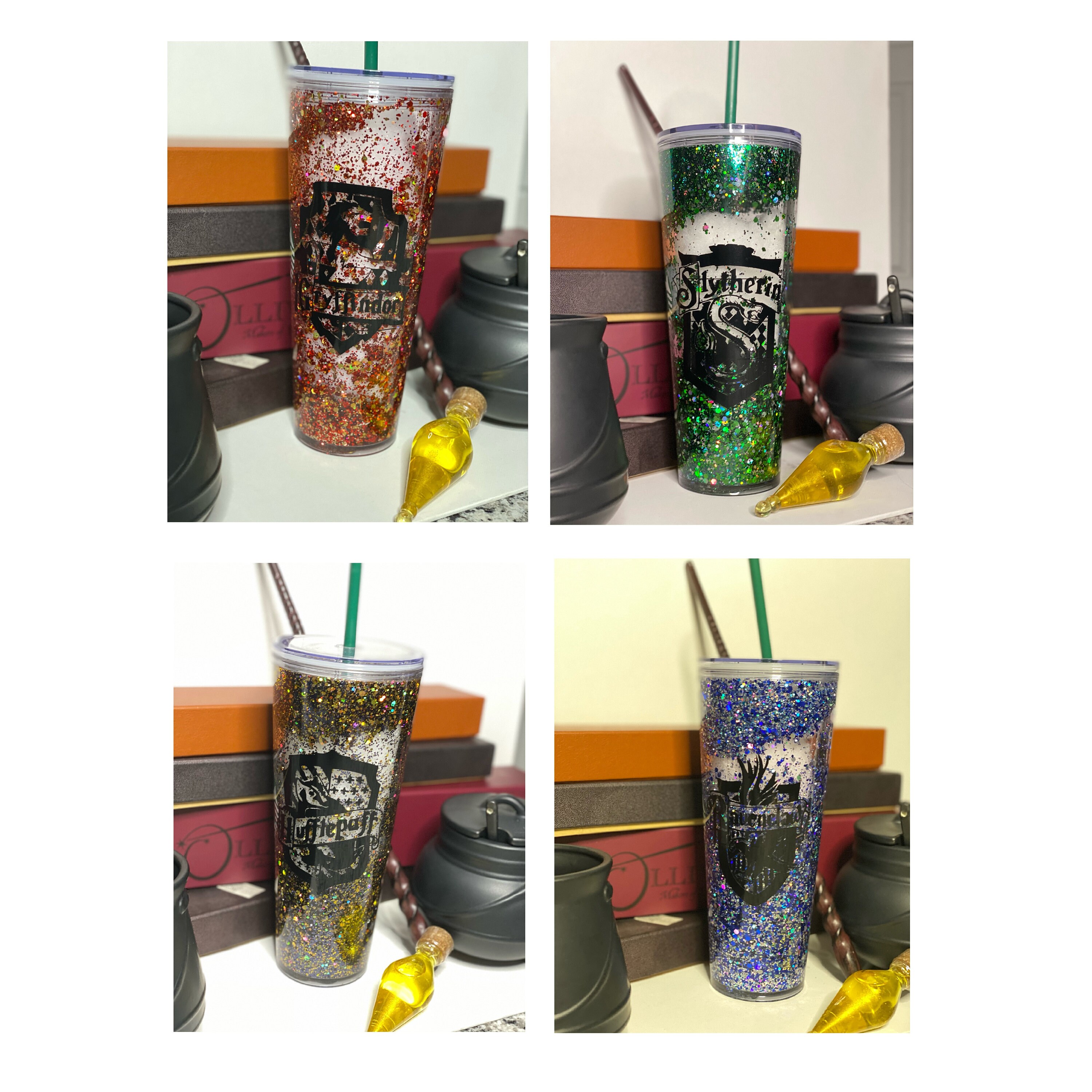 Kitchen & Dining HP House Pride Snowglobe Tumbler Home & Living