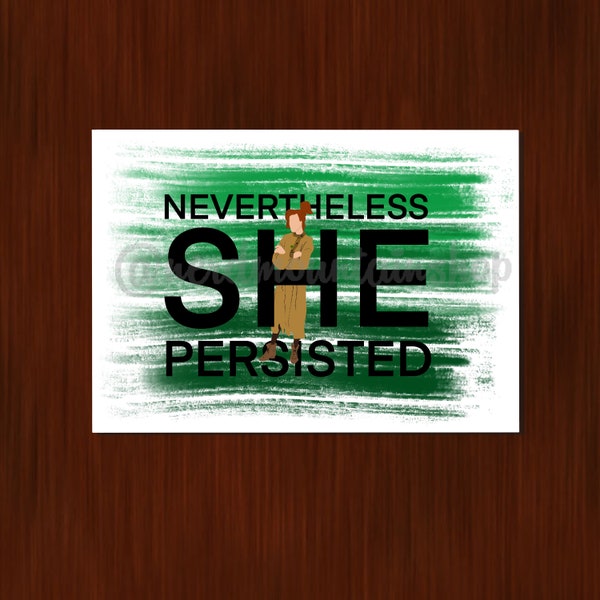 Anastasia Nevertheless She Persisted - Sticker