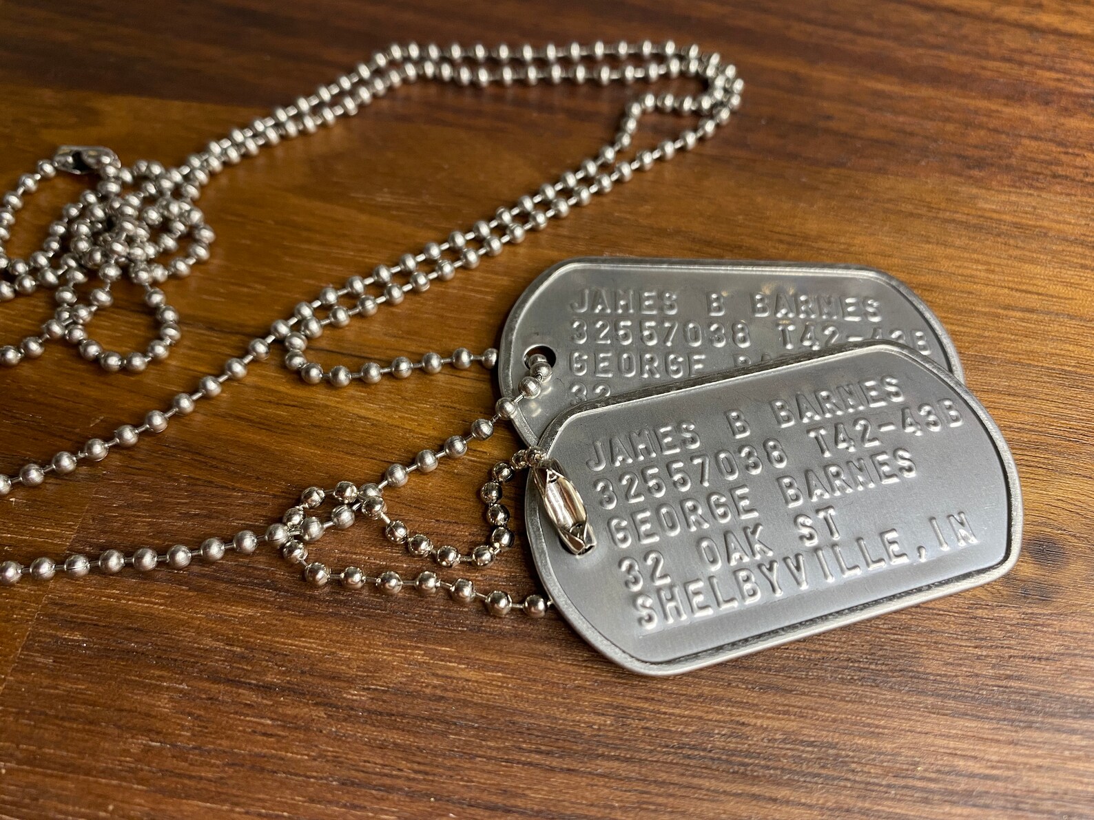 Bucky Barnes Dog Tags Etsy
