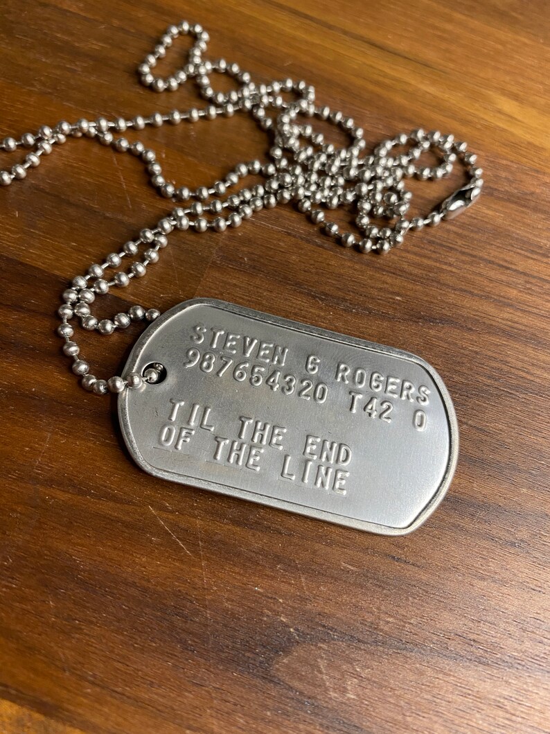 Bucky & Steve Dog Tags Etsy