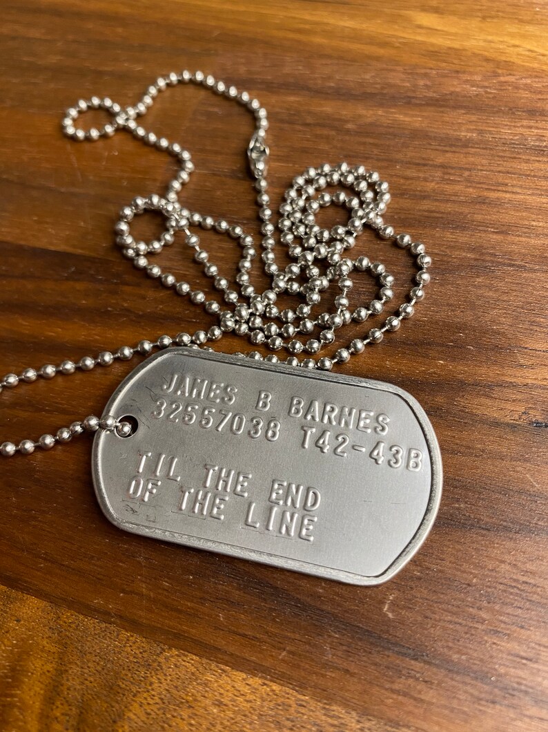 Bucky & Steve Dog Tags Etsy