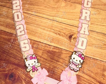 2026 Coquette graduation Lei Promotion Gift Lei Senior Night Gift Lei Braided Ribbon Lei Graduation Ribbon Lei Graduate Lei Senior Girly Lei
