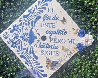 Talavera Graduation Cap Topper  Mexican Talavera Grad Cap  Mexican Grad Cap Topper  Class of 2026 Custom Graduation Topper