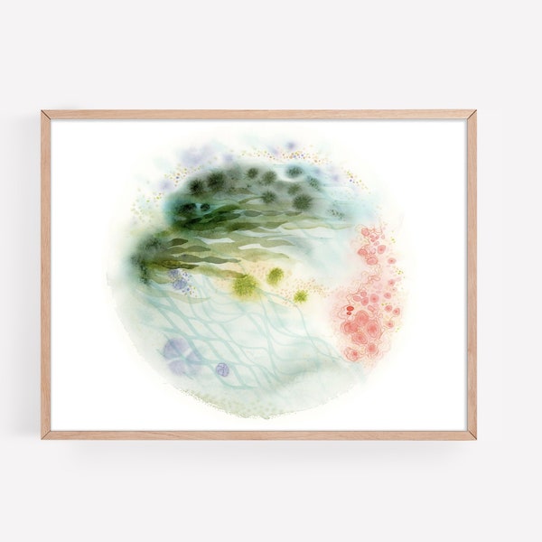 Tidepool Watercolor & Ink Print No. 4