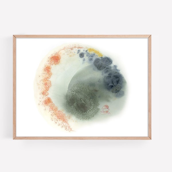 Tidepool Watercolor & Ink Print No. 1