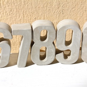 Buchstabe Zahl aus Beton image 8