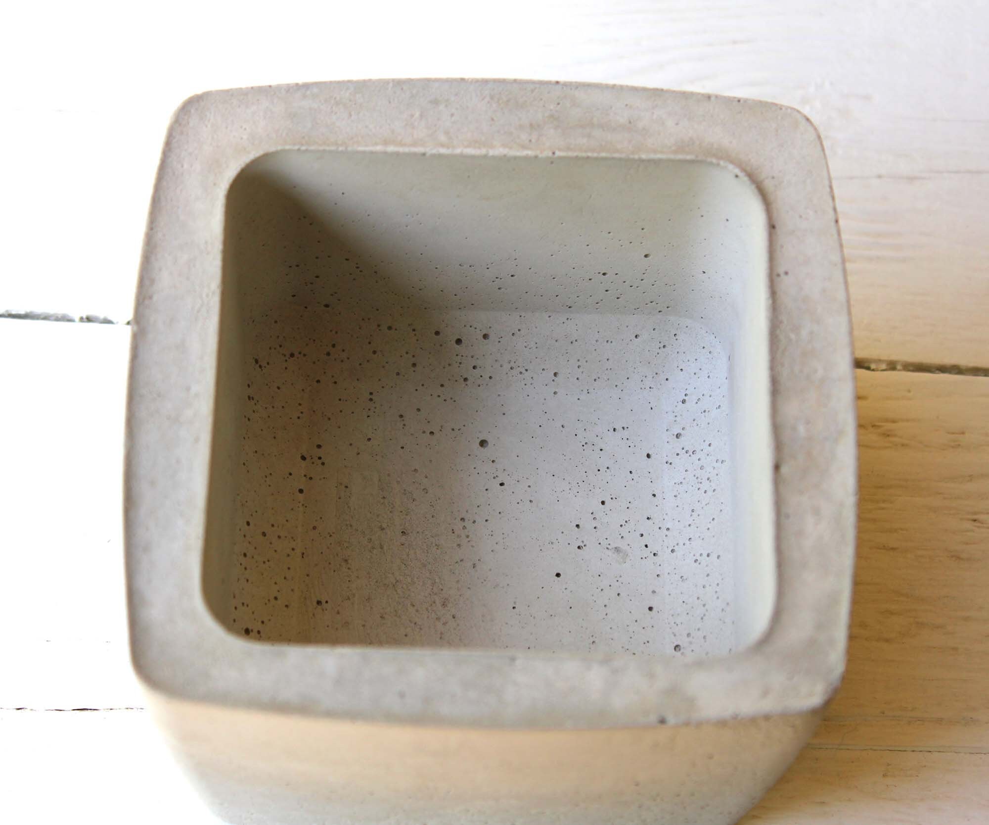 2er Set Eckige Pflanztöpfe Utensilo Aus Beton Etsy New Zealand