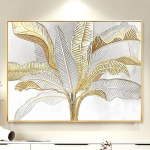Gold leaf painting,Gold wall art,art painting wall abstract canvas,gold wall decor,,art painting wall gold abstract,Light luxury style