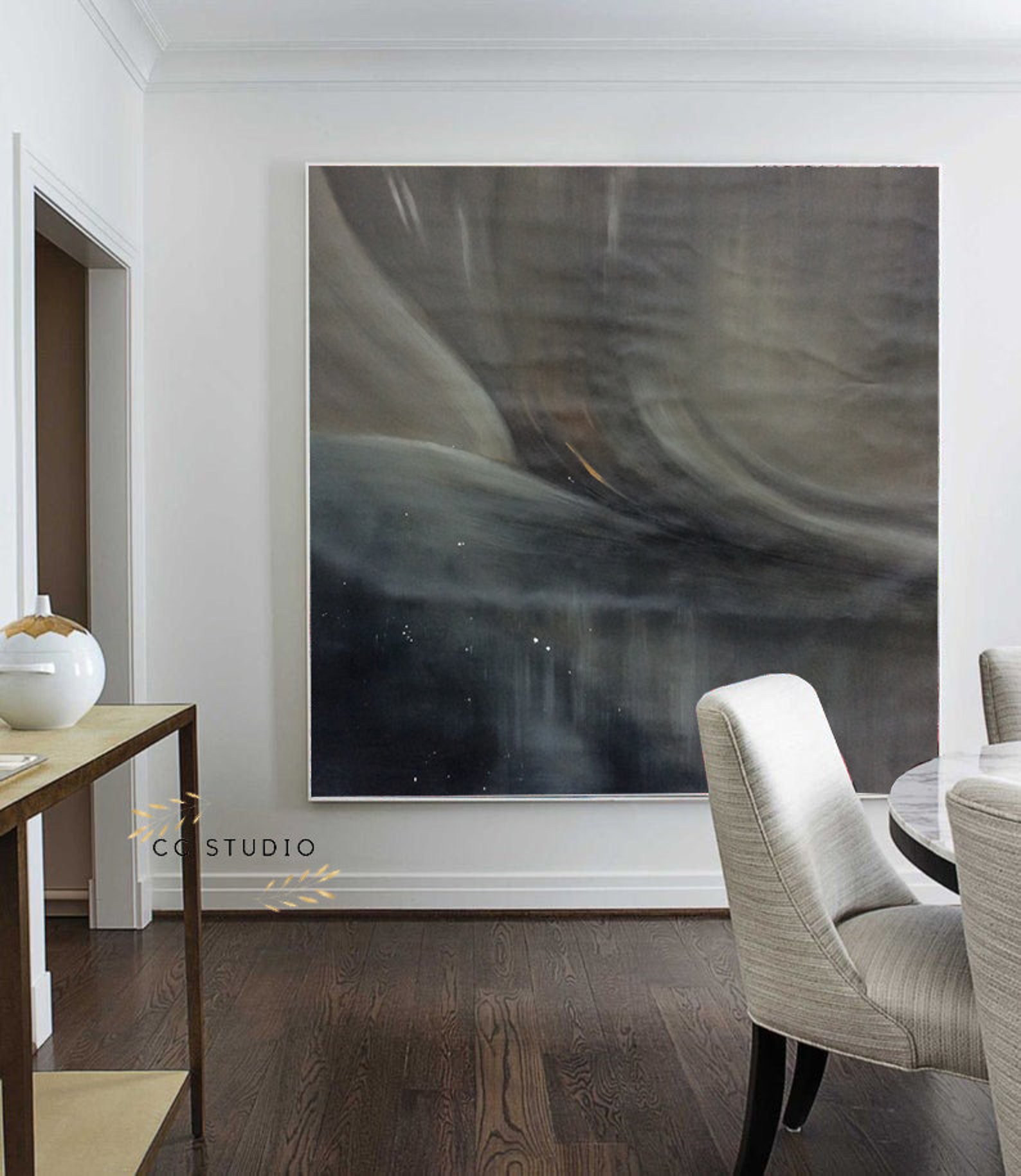 Black painting abstractblack paintings on canvasblack Etsy