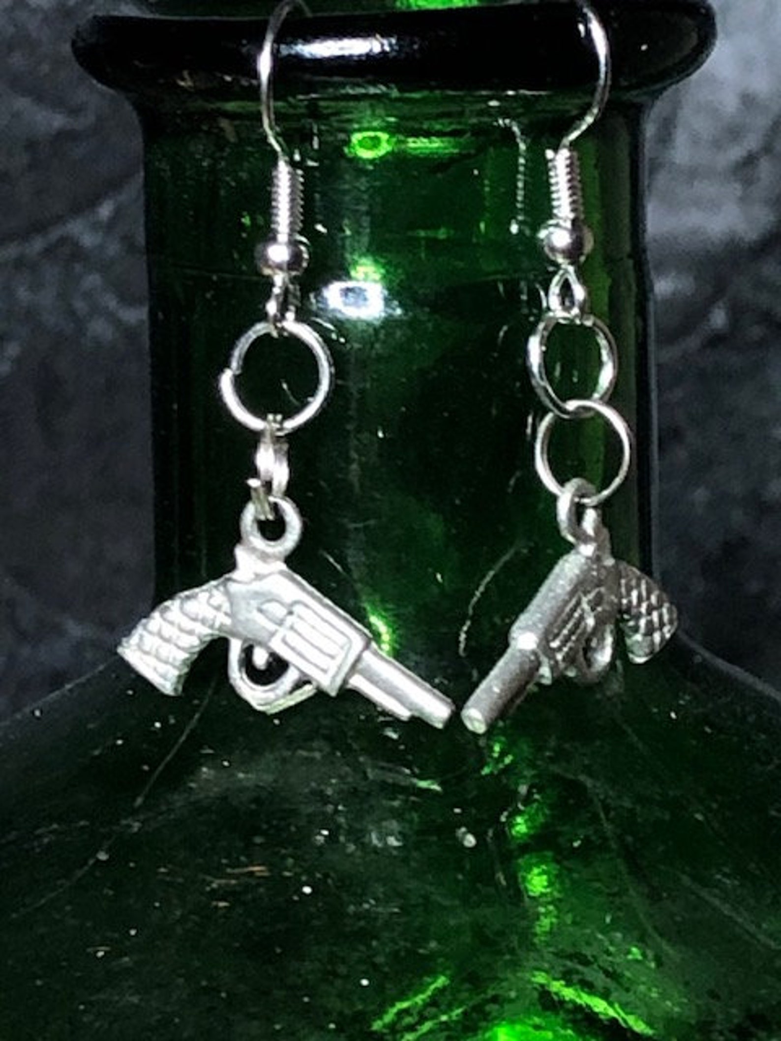 Pistol Earrings Etsy