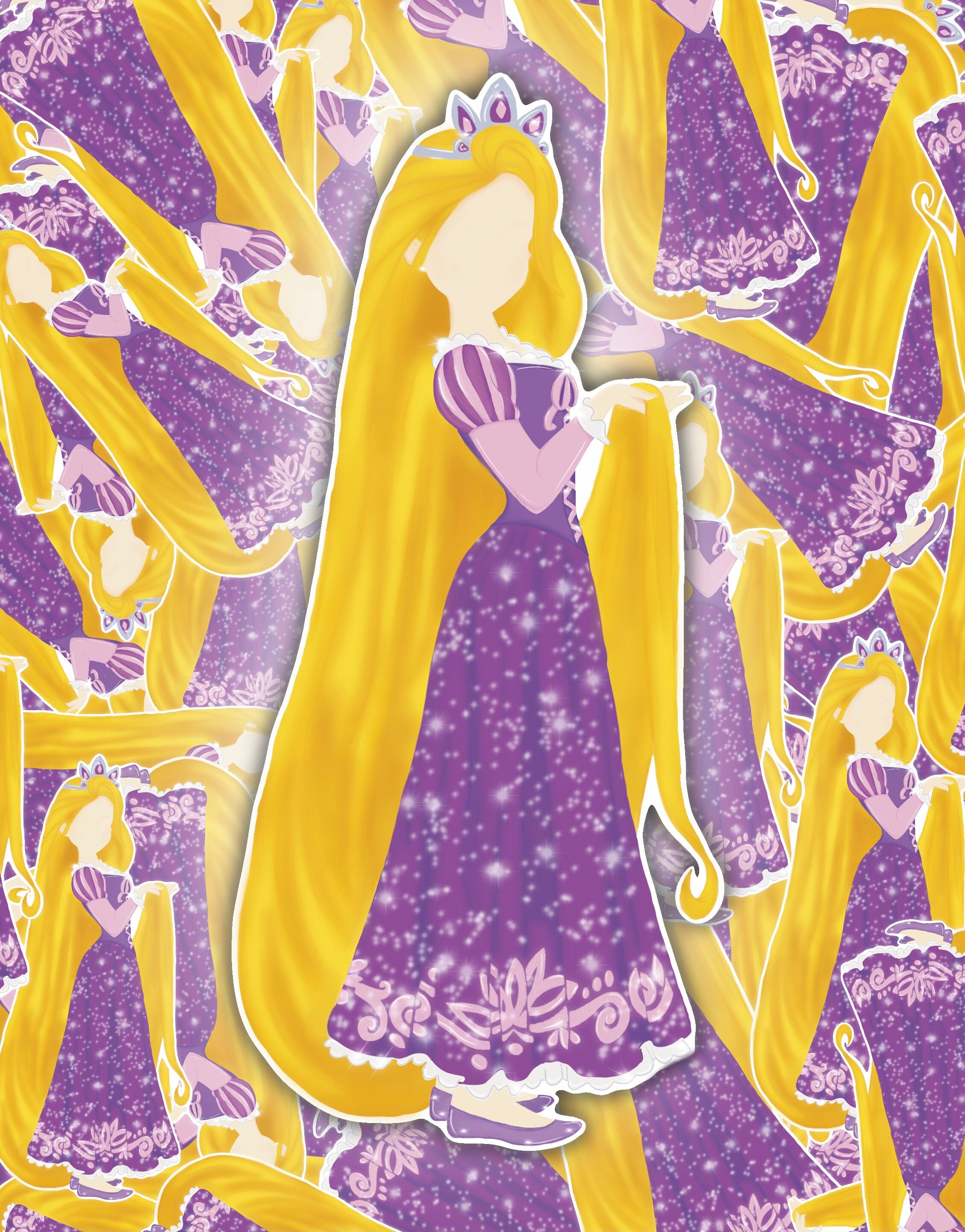 Rapunzel Sticker/ Princess/ Disney/ Decal/ Waterproof/ Girls/ Etsy