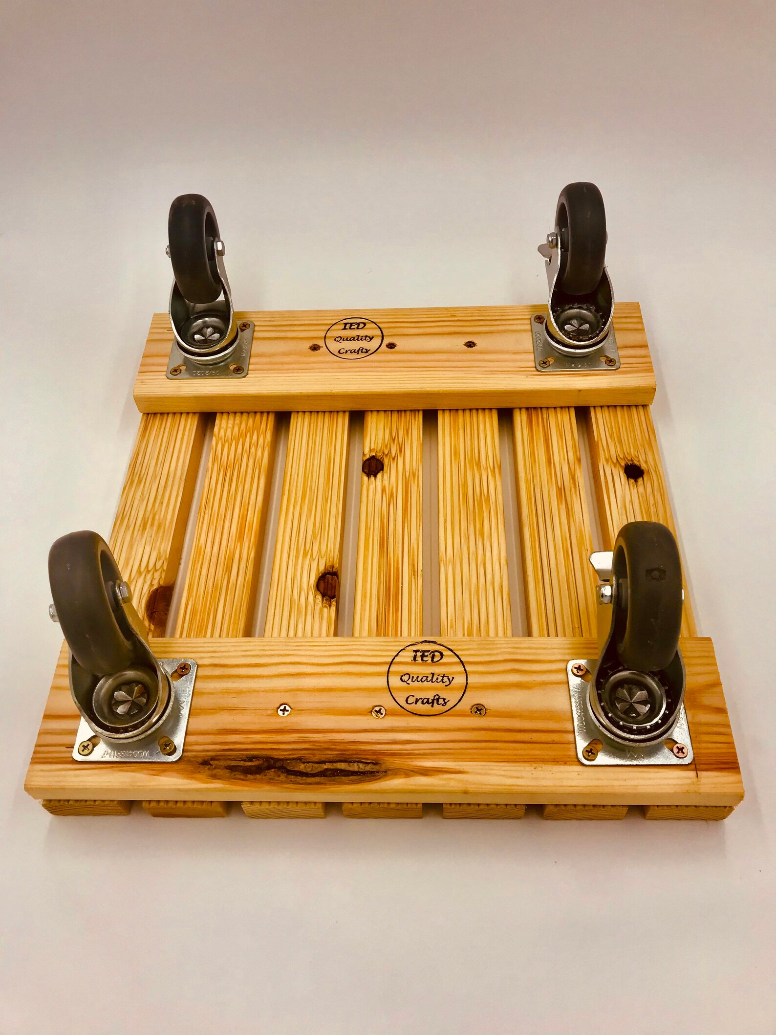 Plant Trolley with HeavyDuty Rolling Caster Wheels Wood Etsy