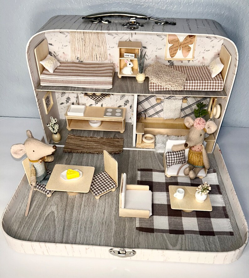 Travel Dollhouse Suitcase Etsy