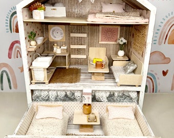 Wood dollhouse