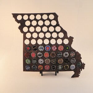 Missouri beer cap map