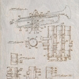 Trumpet patent print