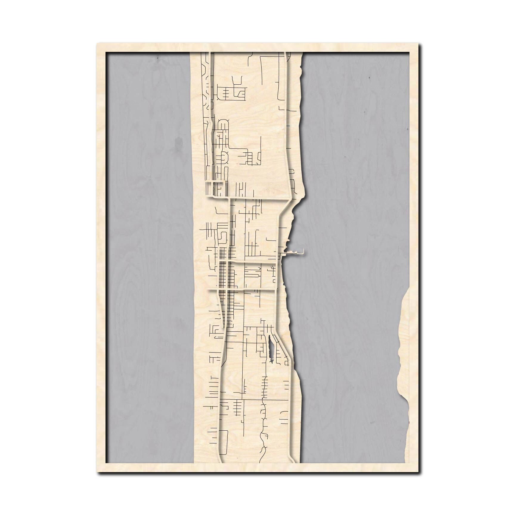 Ocean park, wa city map