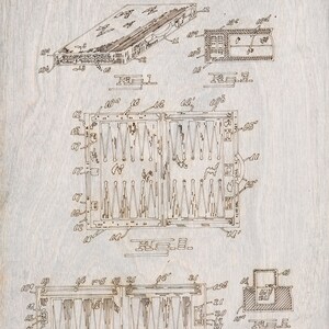 Backgammon patent print