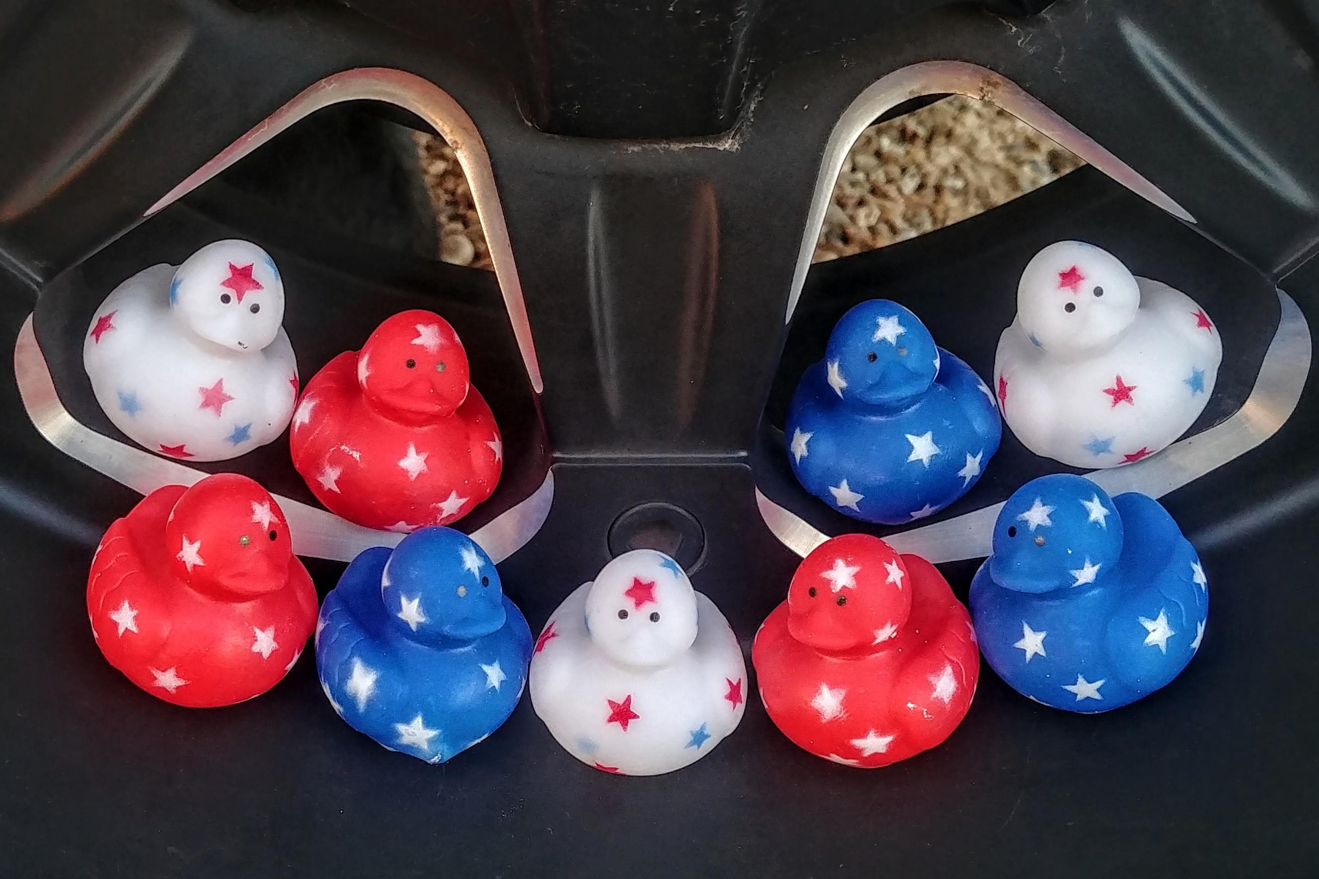 1.25 Inch MINI Patriotic Rubber Jeep Ducks 3 Colors for Etsy