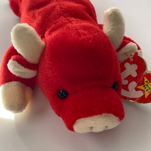 1995 Snort TY beanie baby, Style 4002,Error Extreme rare with tag errors