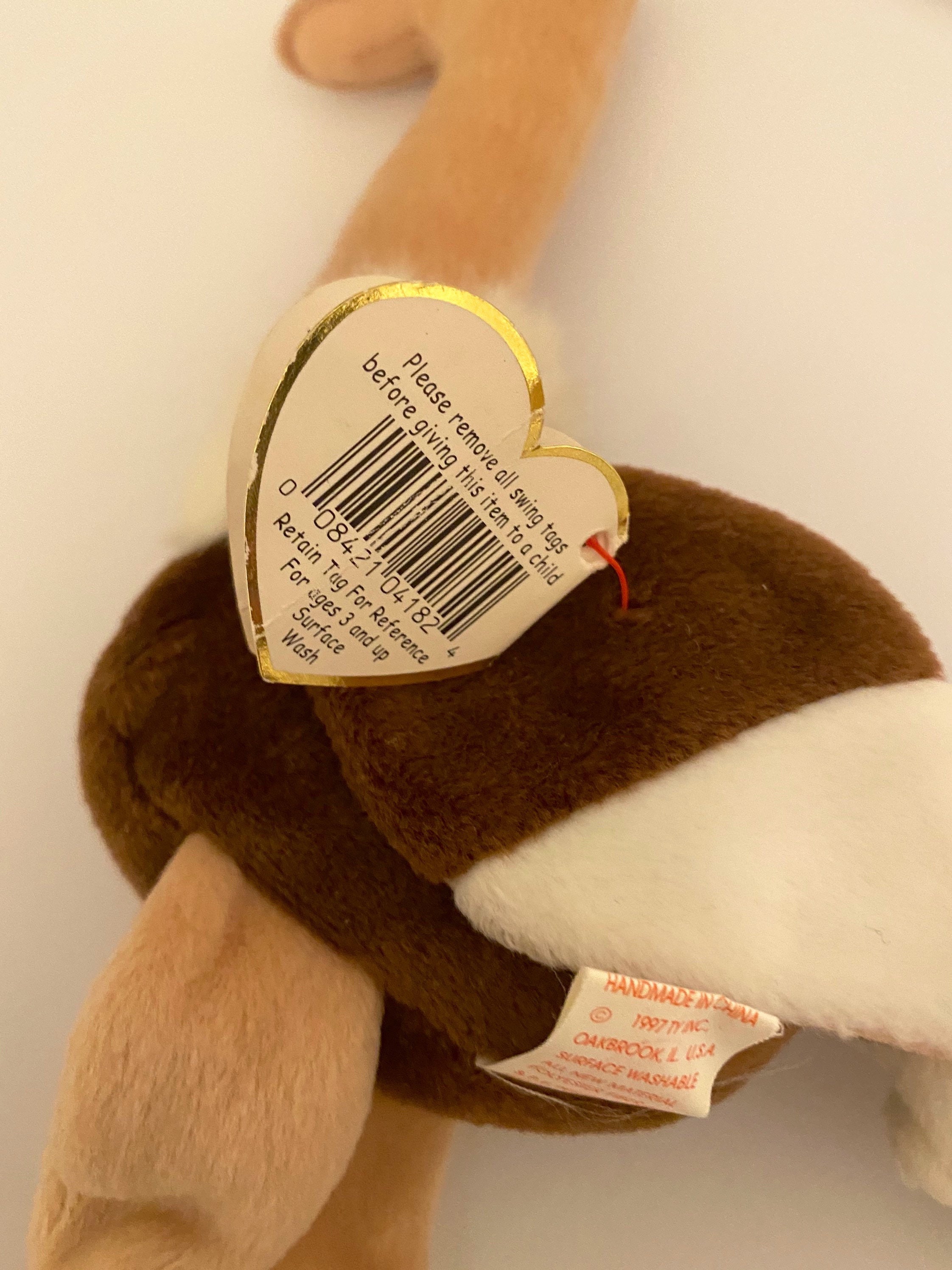 Stretch TY Beanie Baby Stretch Ostrich Rare 1997 Tag errors & Etsy