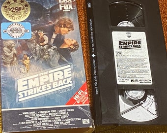 Star Wars The Empire Strikes Back {VHS} 1980 Cbs fox- pg The First Ten Years
