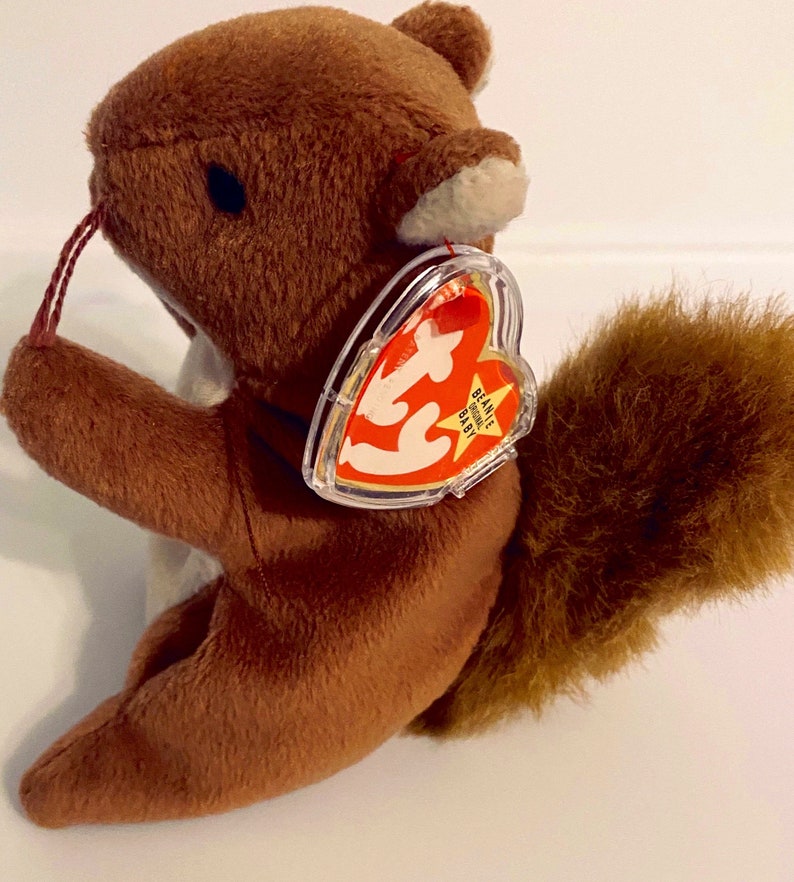 Extreme Rare Ty Nuts Original Beanie Baby 1996 Style 4114 , Error