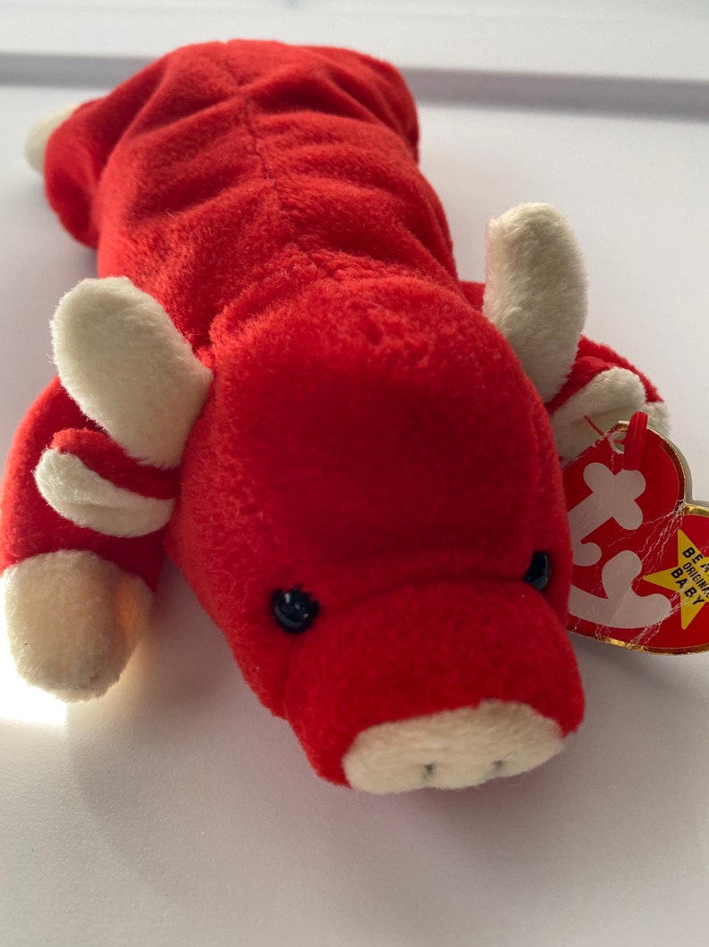 1995 Snort TY beanie baby, Style 4002,Error tag image 1