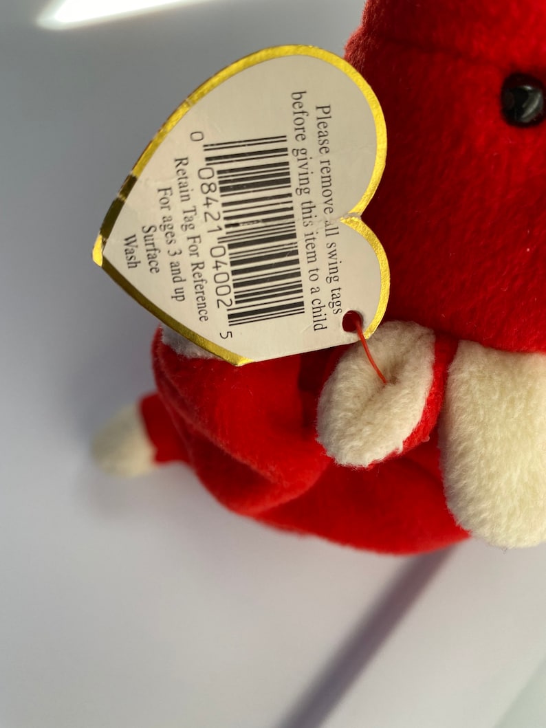 1995 Snort TY beanie baby, Style 4002,Error tag image 5