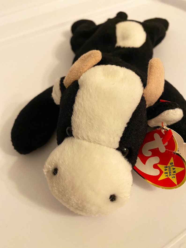 Daisy the Cow Beanie Baby, Rare Pvc Pellet Etsy