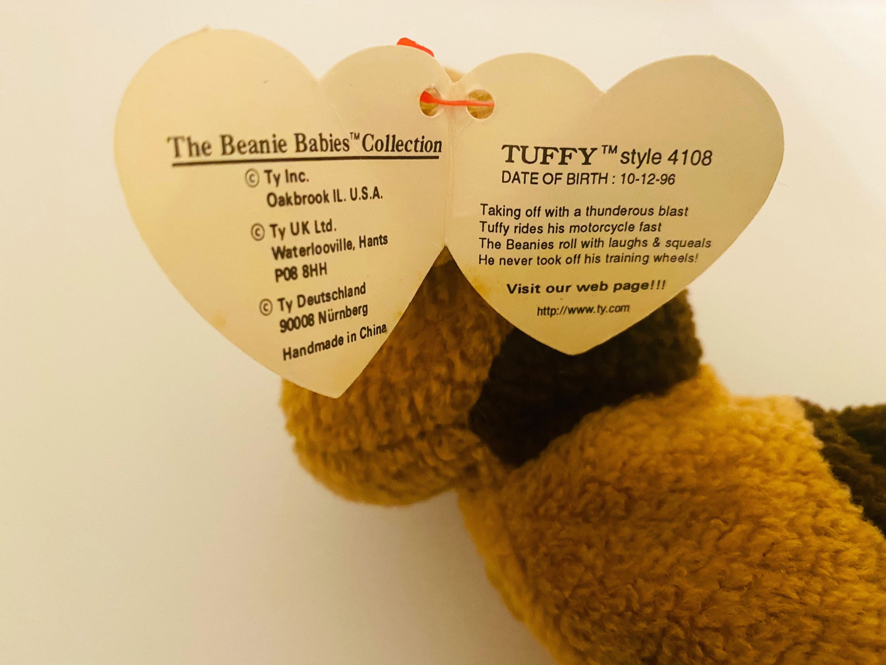 Ty Beanie Baby Tuffy Style 4181 Etsy