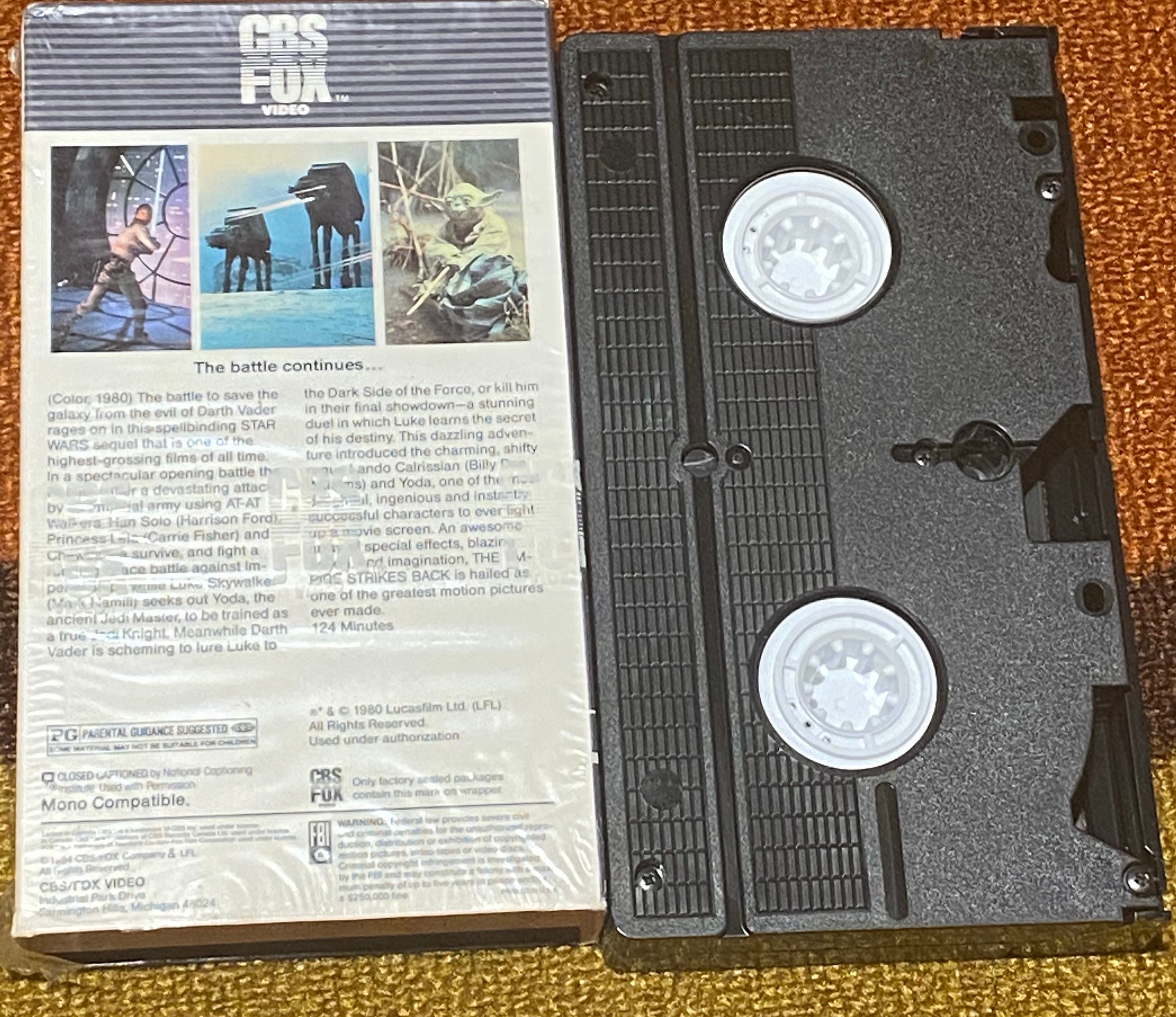 Star Wars the Empire Strikes Back VHS 1980 Cbs Fox Pg the First Ten