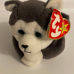 Ty Original Beanie Baby Nanook Husky Dog 1996 Style #4104 P.V.C. Errors