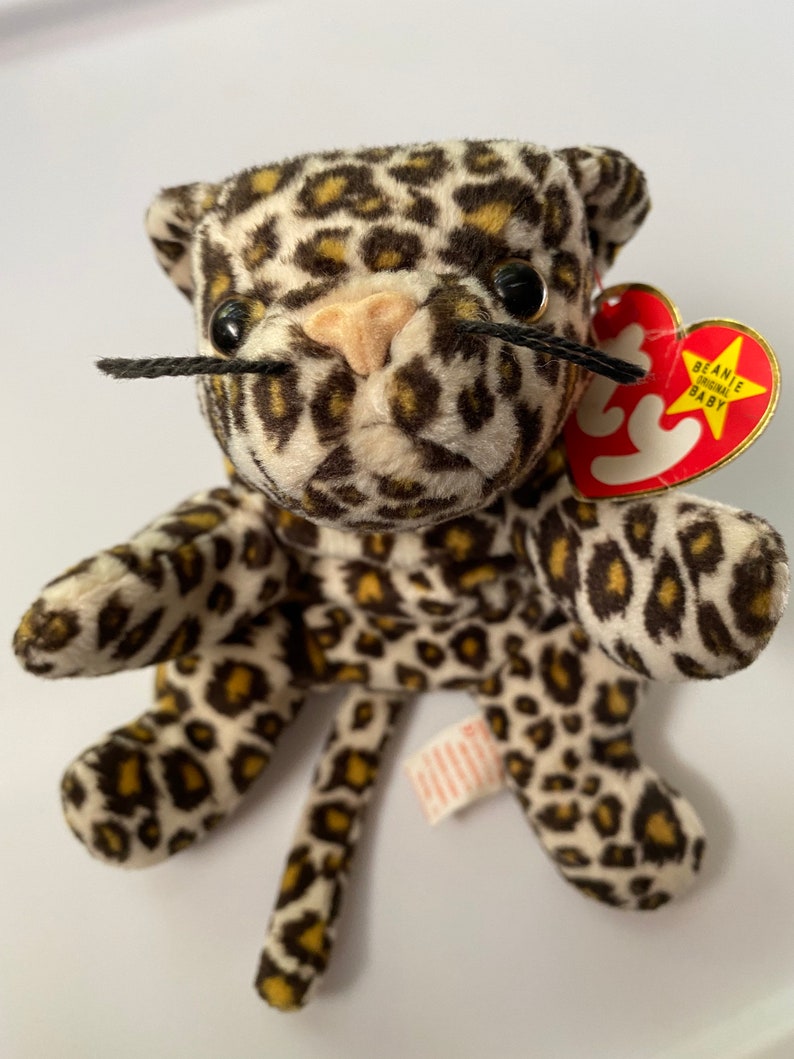 Ty Beanie Babies, Freckles the Leopard, Original Pellets 1996 RETIRED