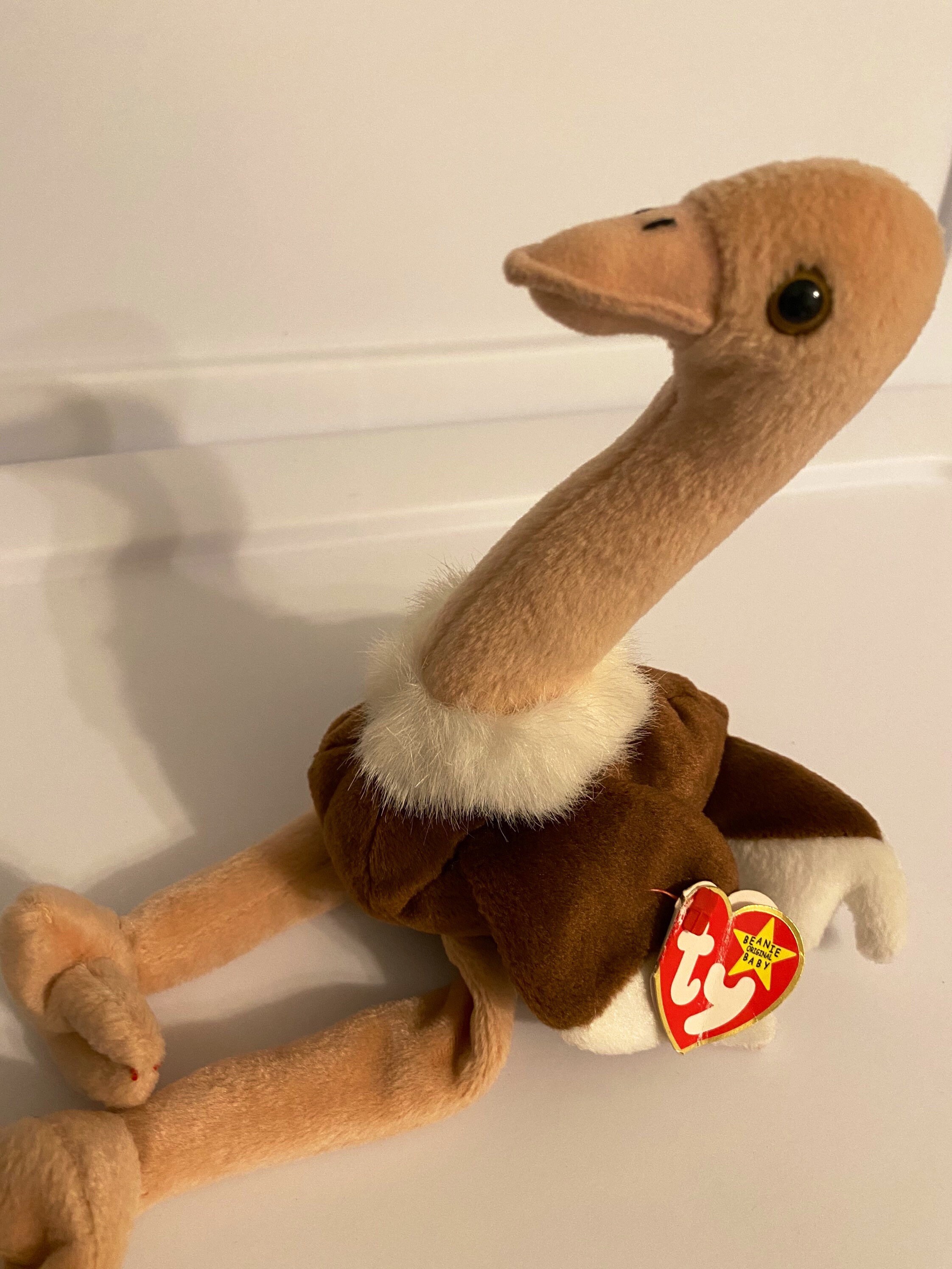Stretch TY Beanie Baby Stretch Ostrich Rare 1997 Tag Errors & Etsy