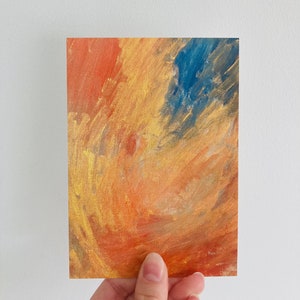 Cartolina d'arte astratta - Mini Stampa artistica - A6 - Busta