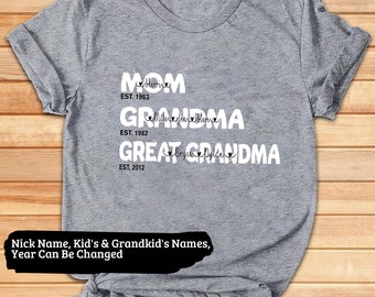 Free Free 322 Grandma Shirts With Grandkids Names Svg SVG PNG EPS DXF File