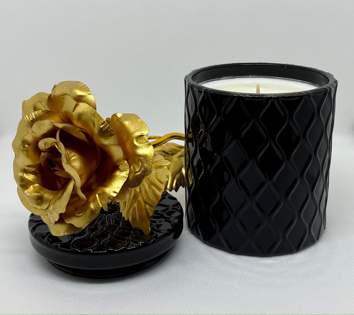 8 oz Amaris Luxury Glass Vessel Candles Elegant Fine Etsy