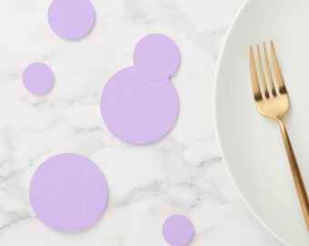 White Cherry Blossom & Lilac Table Confetti | Soft Purple Confetti | Lilac Table Decor