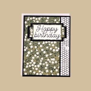 Carte joyeux anniversaire fleur